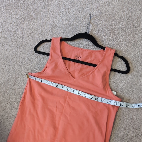 NWT Torrid Foxy V-Neck Coral Pink Slimming Stretch Bodysuit L - Picture 5 of 8